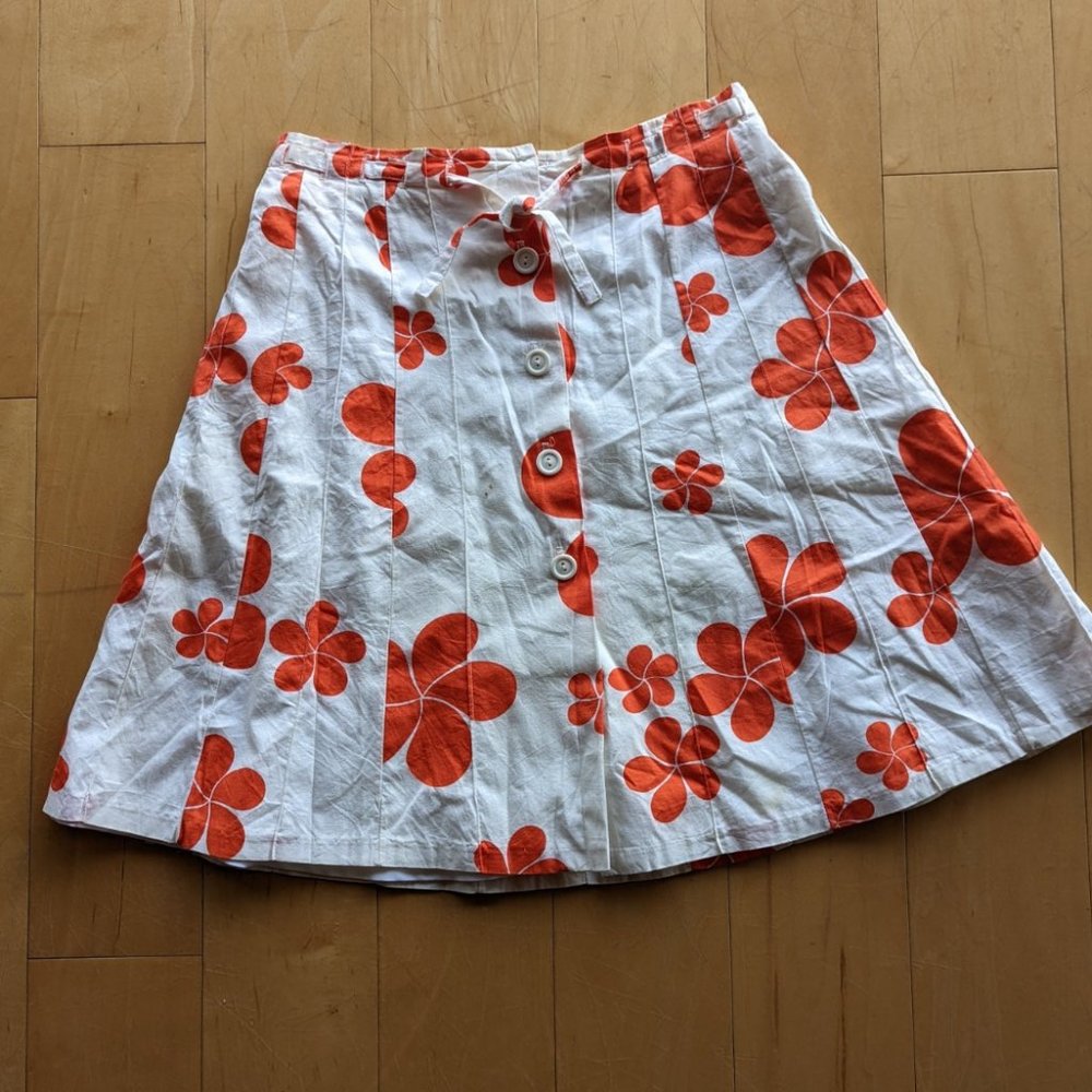 Vintage Hawaiian floral golf skirt Mary Match for Mauna Kea Hotel